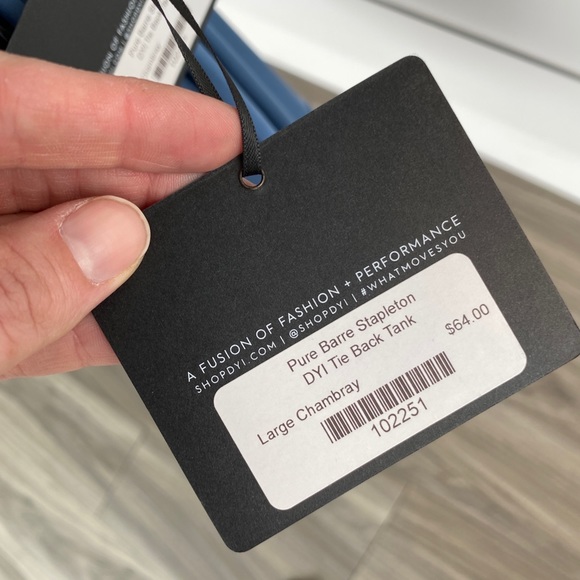 DYI Tie Back Tank - Chambray NWT - Picture 8 of 10